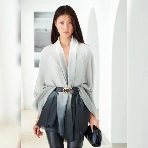 Cushnie Carly Ombré Scarf / Shawl / Coverup - Picture 2 of 11